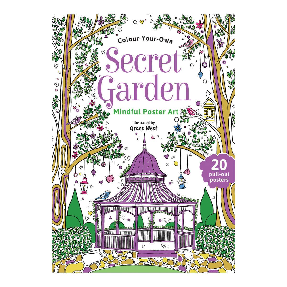 Colour Your Own Secret Garden: Gallery Wall Art - Book