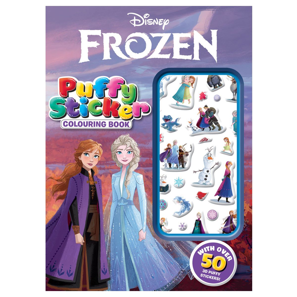 Disney Frozen Puffy Sticker Colouring Book