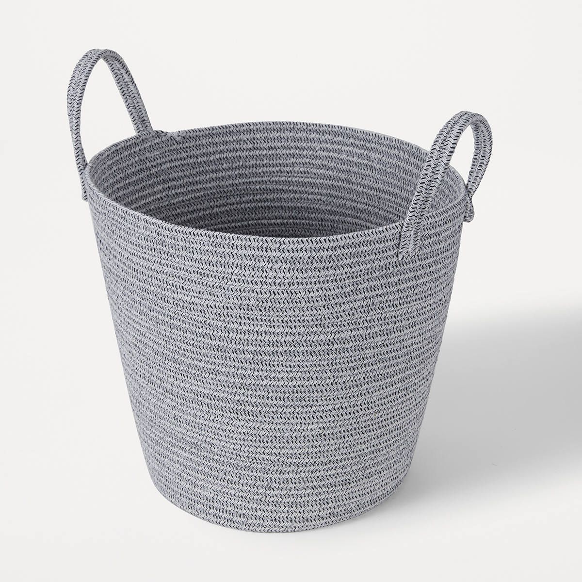 Round Rope Floor Basket with Handles - Large