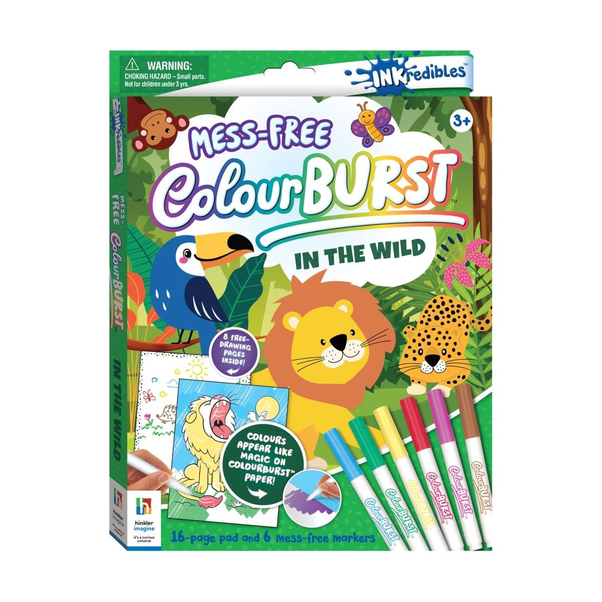 INKredibles In The Wild ColourBurst Mess-Free Activity Kit - Book