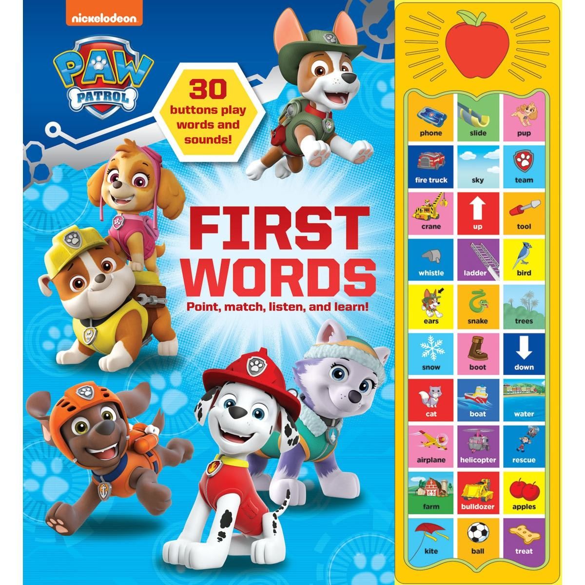 Nickelodeon PAW Patrol First Words 30 Button Sound Book