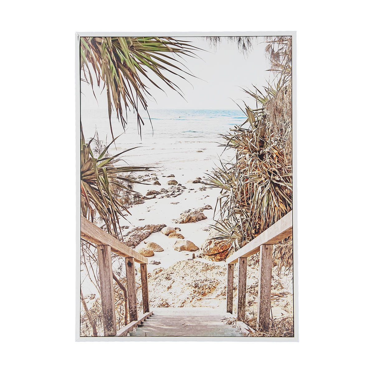 Wategos Beach Framed Canvas