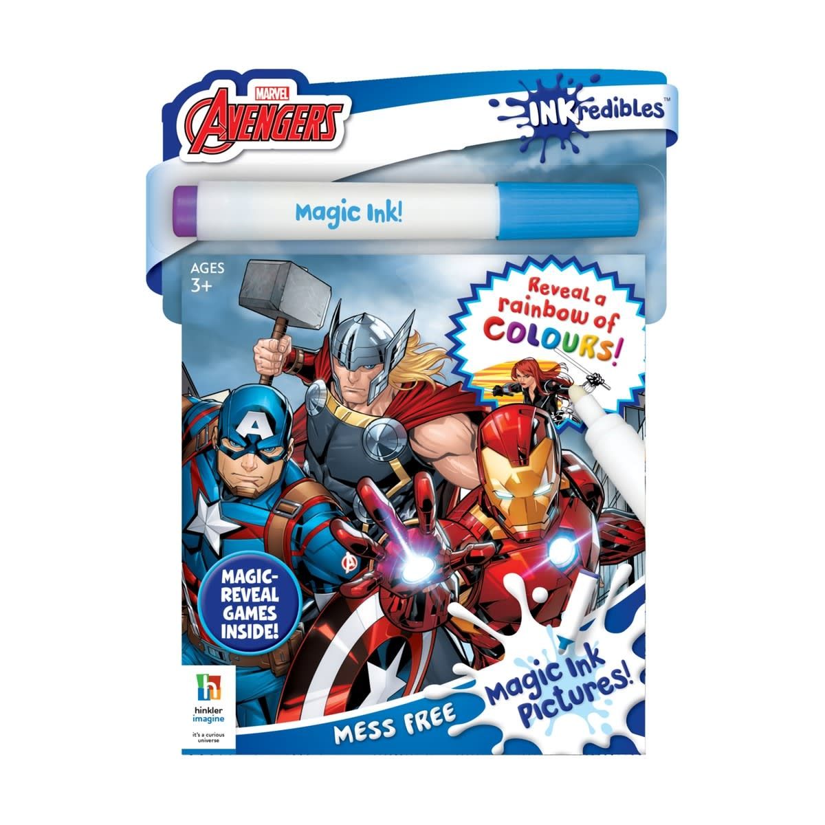 INKredibles Marvel Avengers Magic Ink Pictures - Book