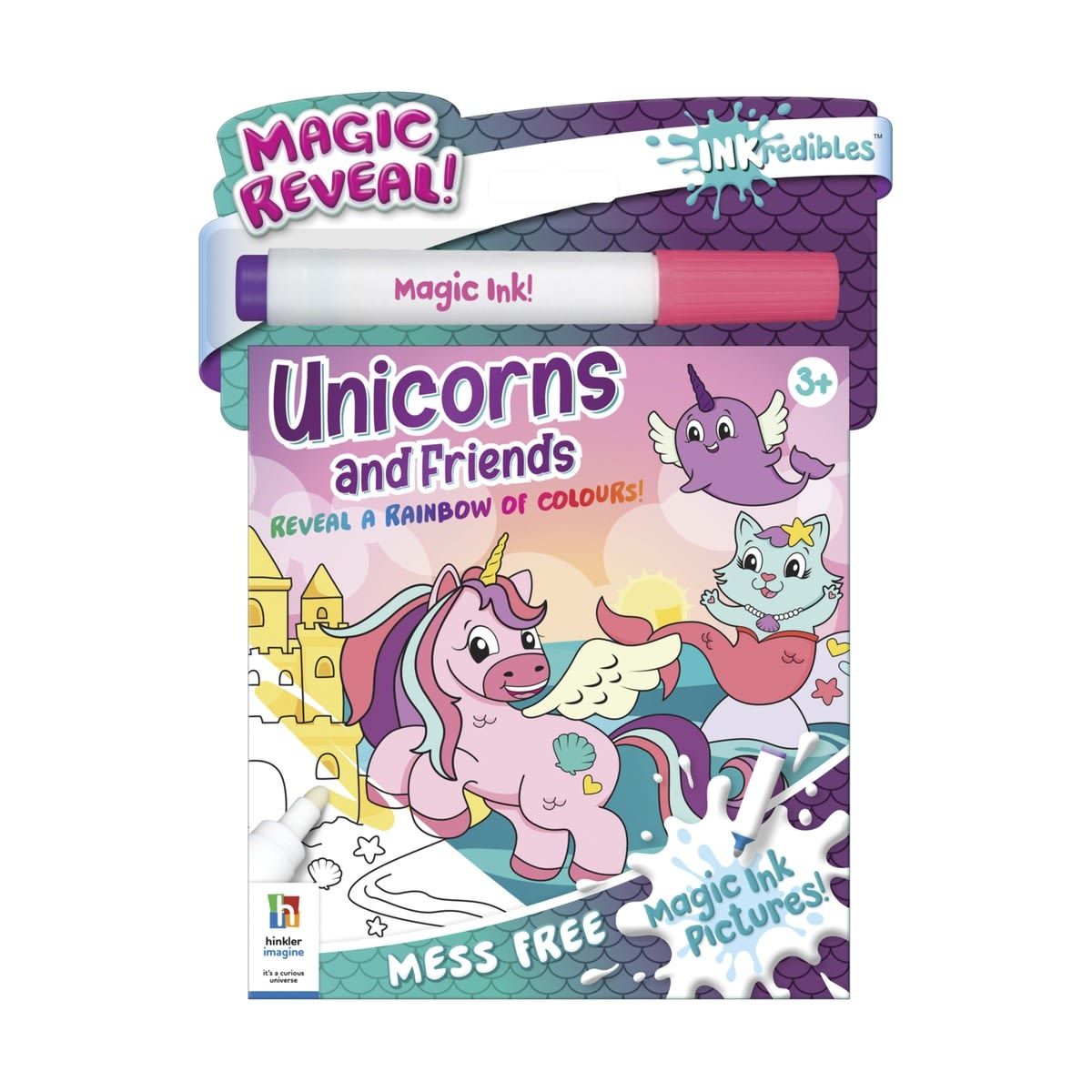 INKredibles Magic Reveal! Unicorns and Friends Activity Kit - Book
