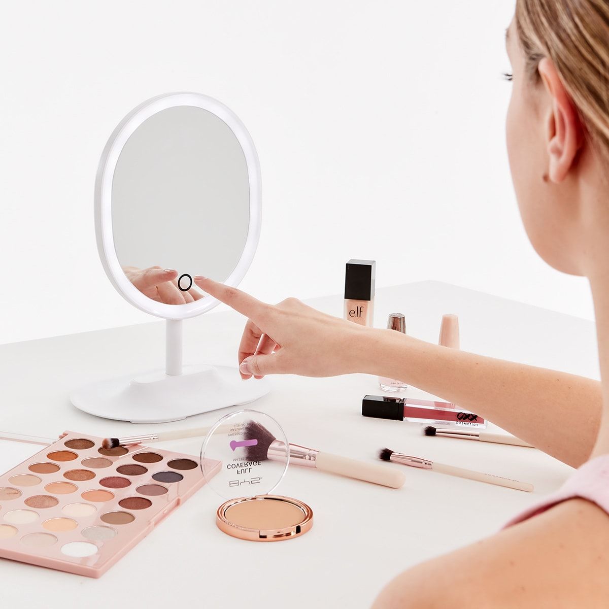 LED Mirror with Magnetic Mini Mirror