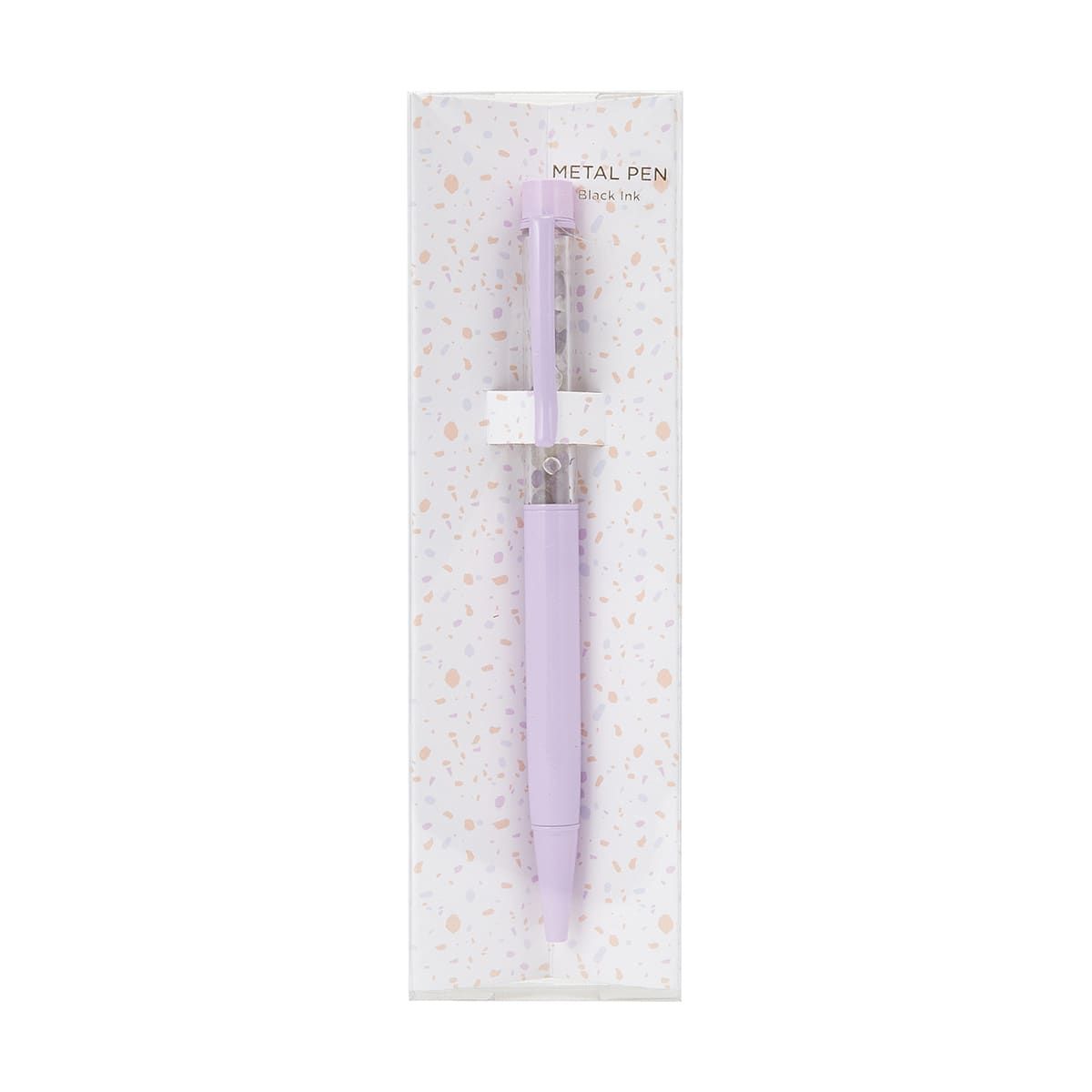 Metal Pen Gem Stone - Purple