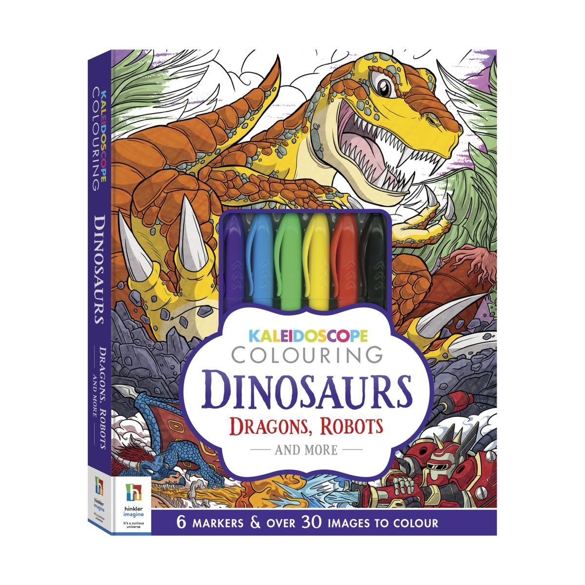 Kaleidoscope Colouring: Dinosaurs Activity Book