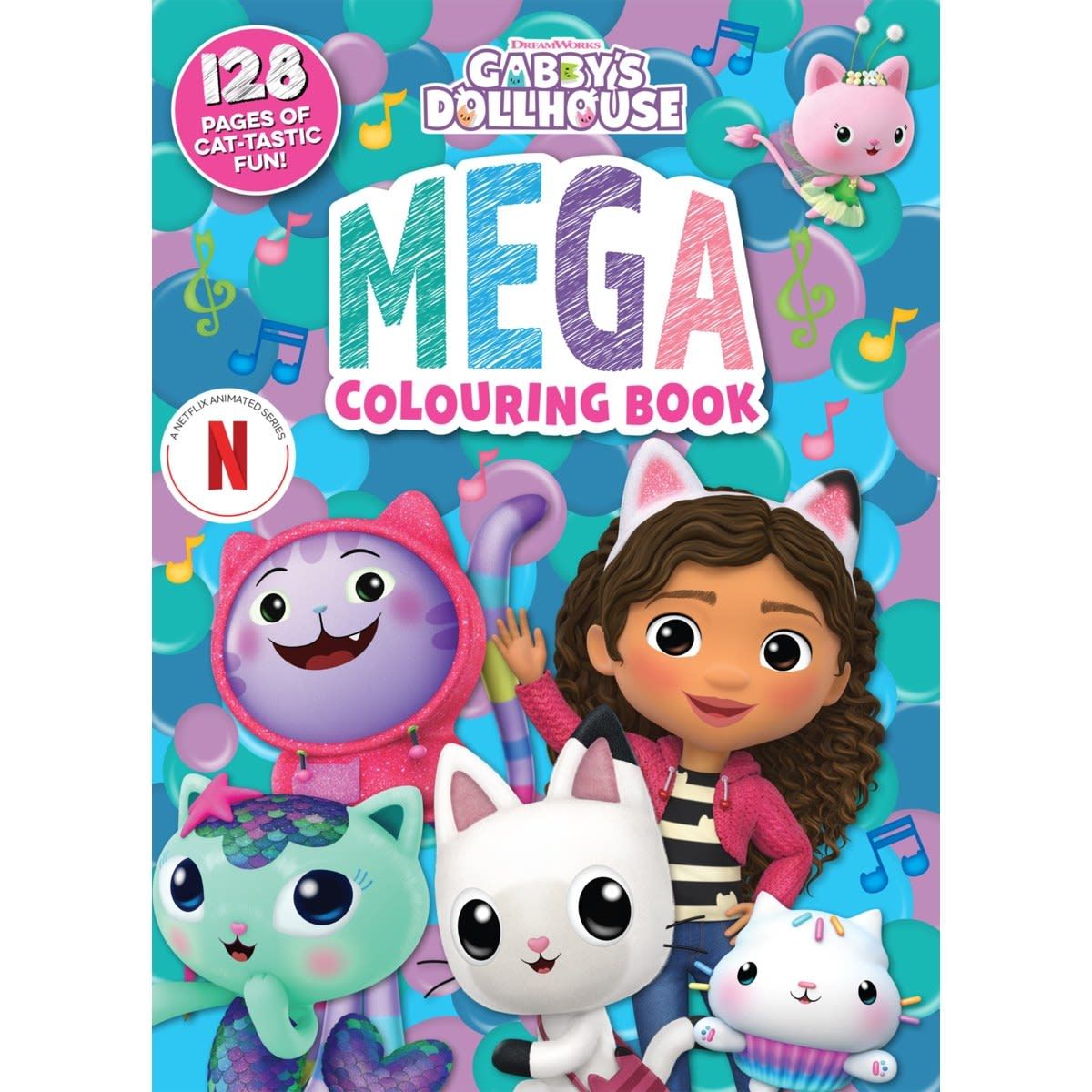 DreamWorks Gabby's Dollhouse Mega Colouring Book