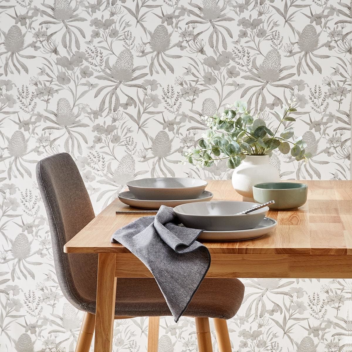 Self Adhesive Removable Wallpaper - Shadow Floral