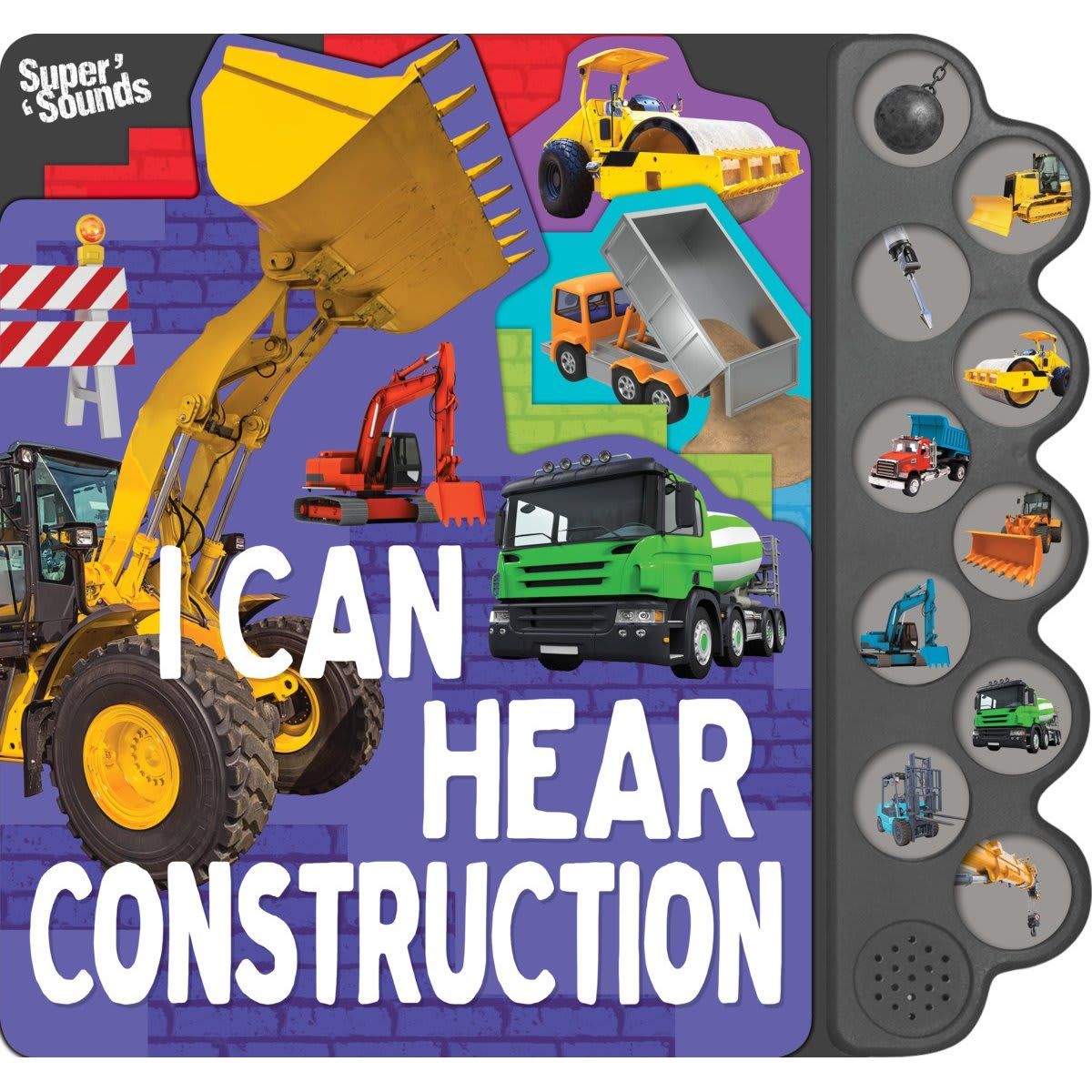 Super Sounds: I Can Hear Construction 10-Button Sound Book