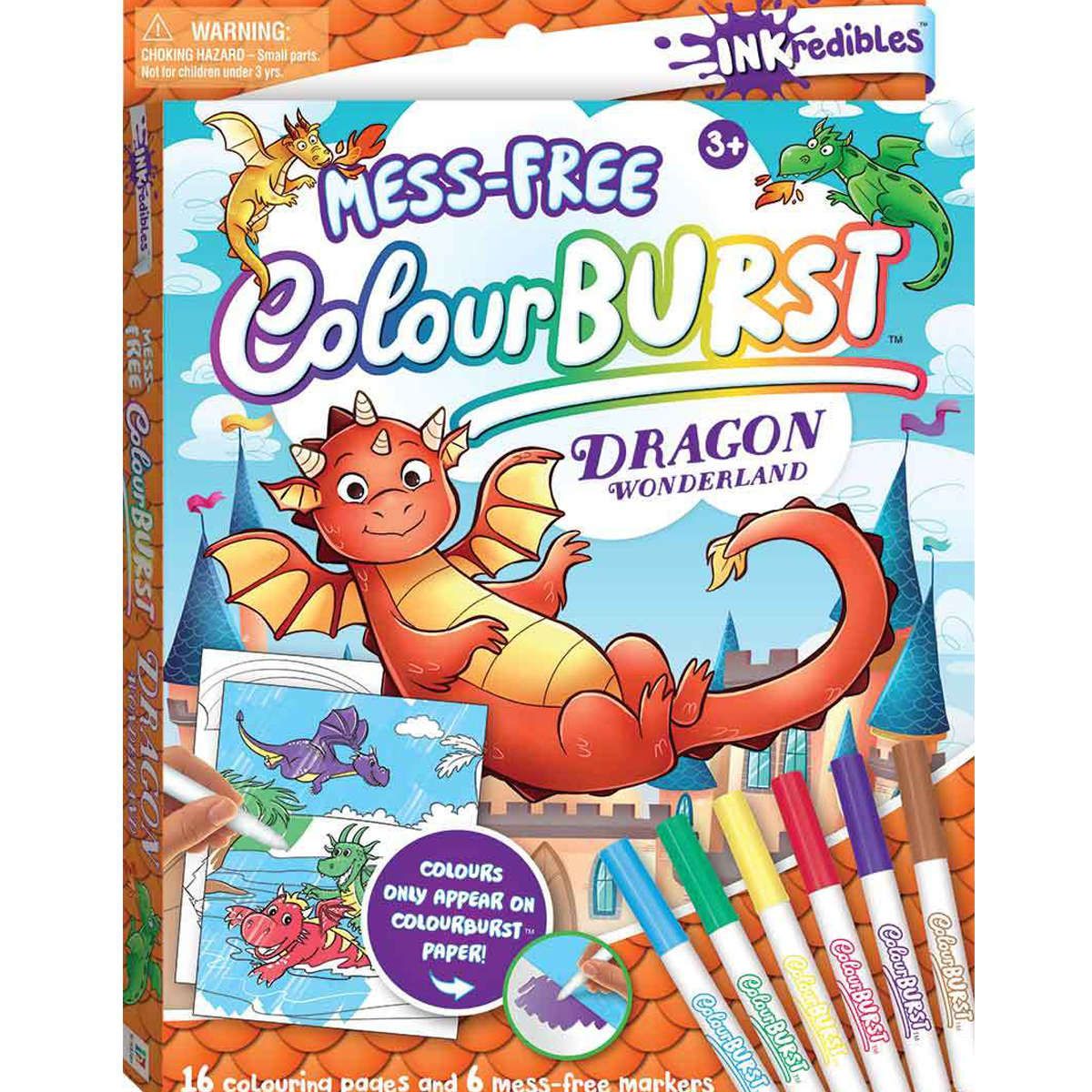 INKredibles Mess-free ColourBURST Dragon Wonderland - Book