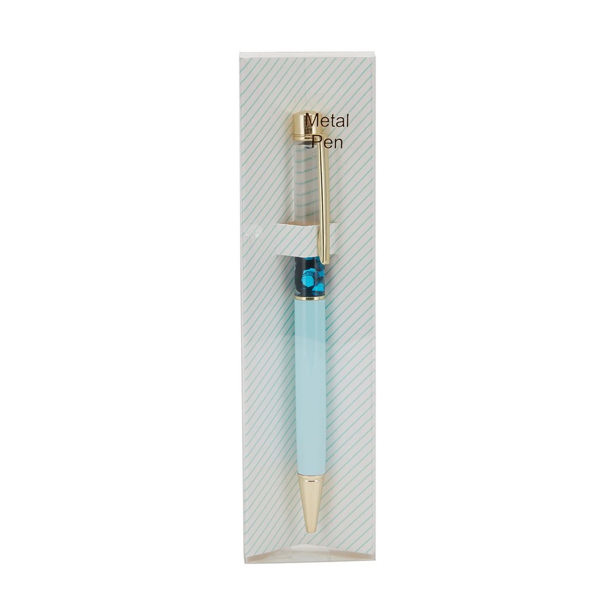 Metal Pen Liquid Glitter - Blue