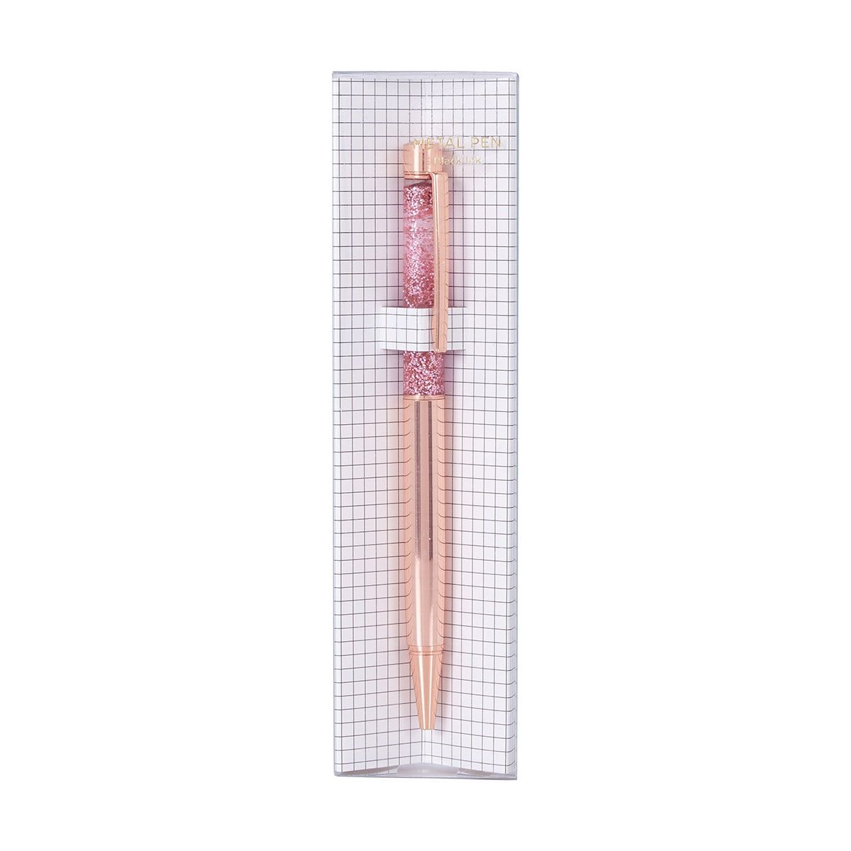 Metal Pen Liquid Glitter - Rose Gold