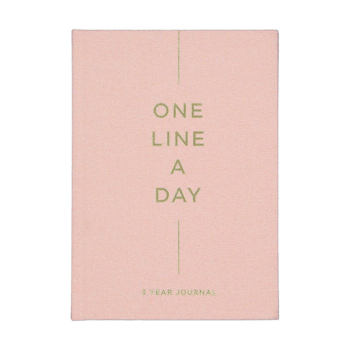 A5 Journal One Line A Day - Pink