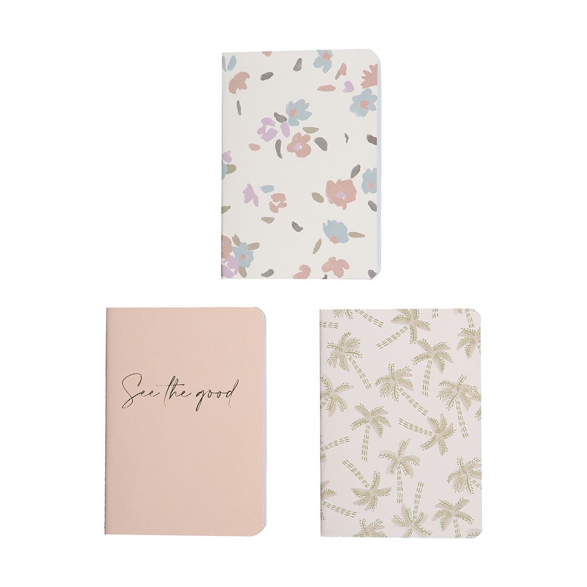 3 Pack A6 Notebooks