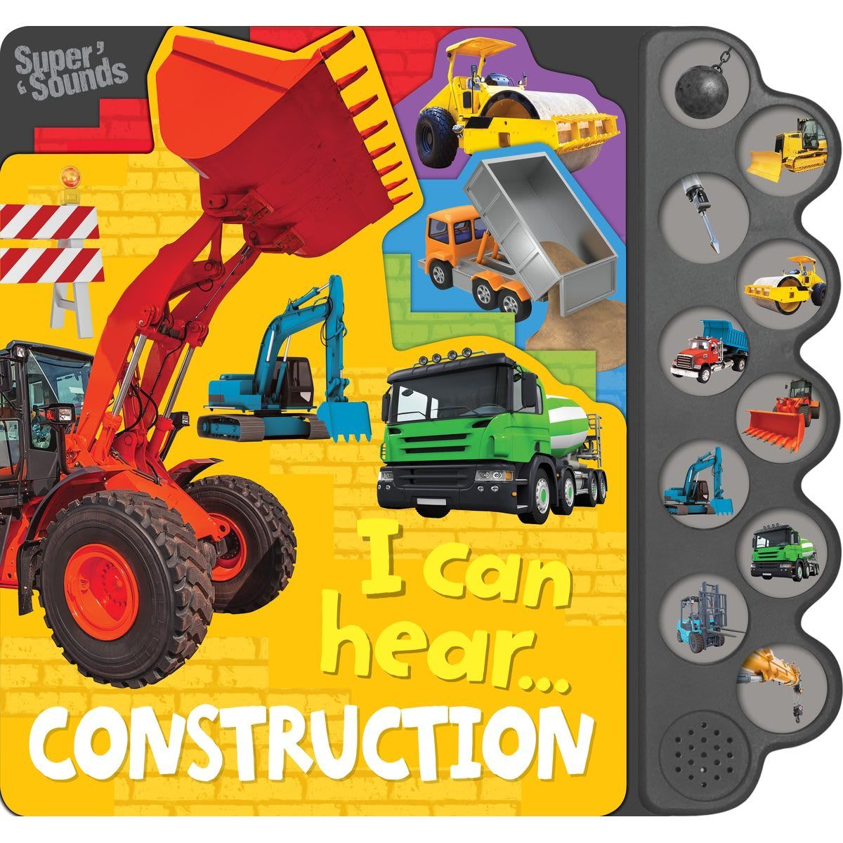 Super Sounds: I Can Hear Construction - 10-Button Sound Book