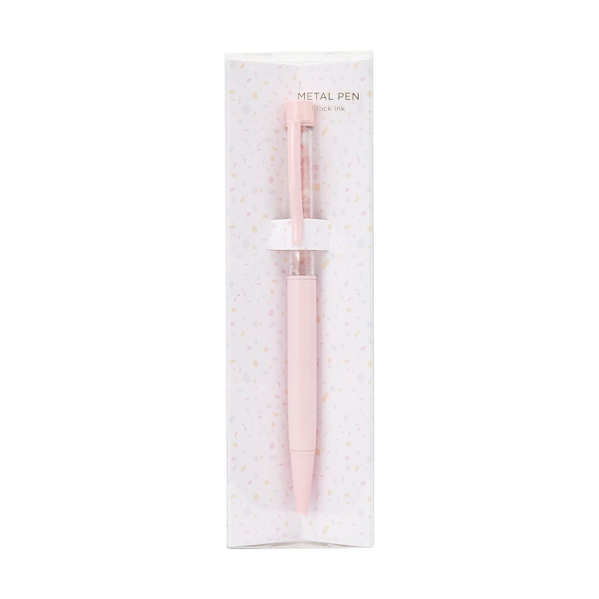 Metal Pen Gem Stone - Pink