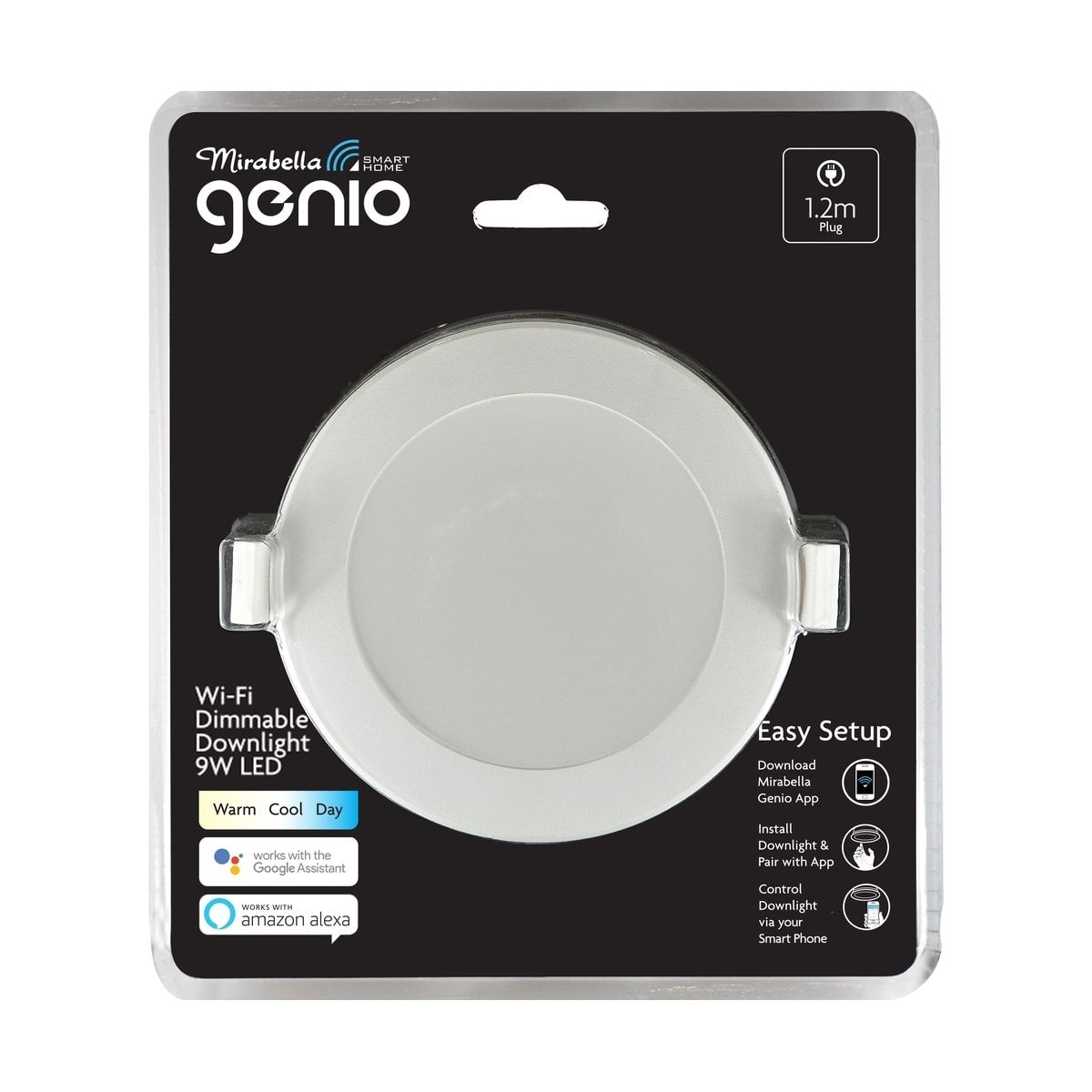 Mirabella Genio Wi-Fi Dimmable 9W LED Downlight