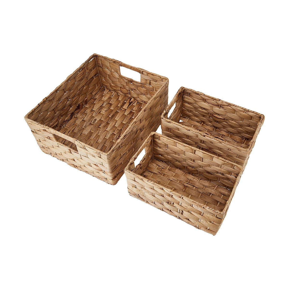 3 Rectangle Baskets