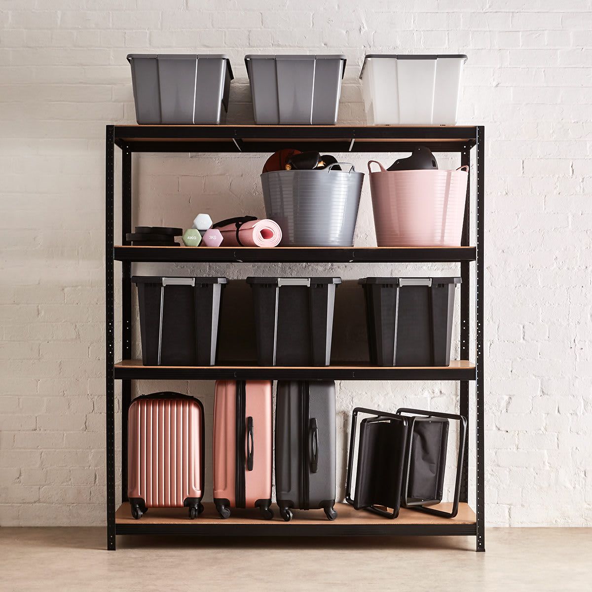 Extra Large 4 Tier Garage Storage Shelf