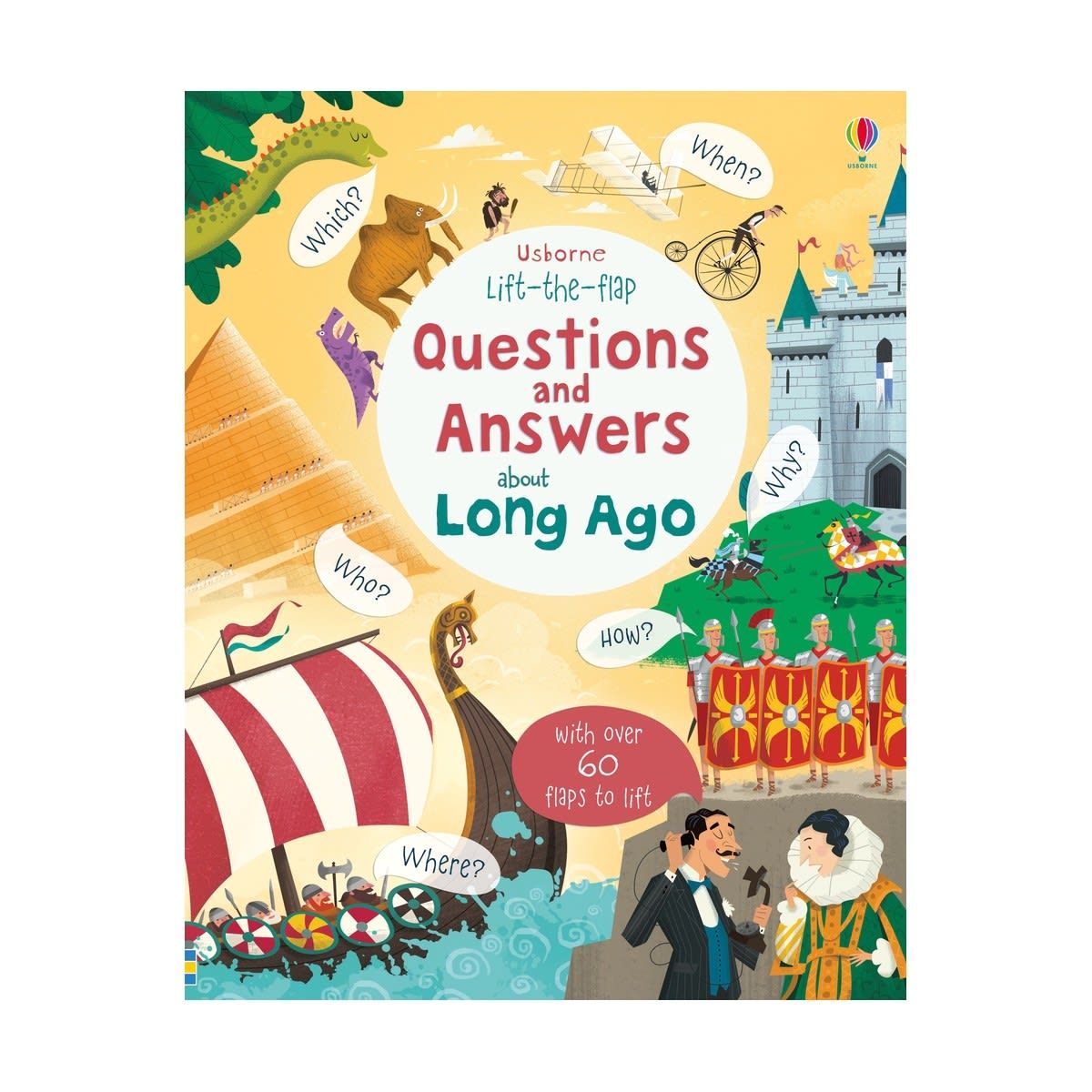 Lift-The-Flap Questions & Answers About Long Ago - Book