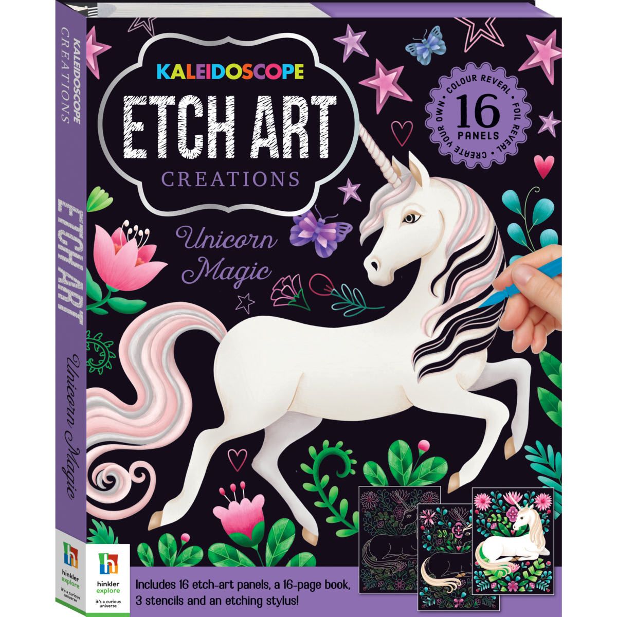Kaleidoscope Etch Art Creations: Unicorn Magic Kit