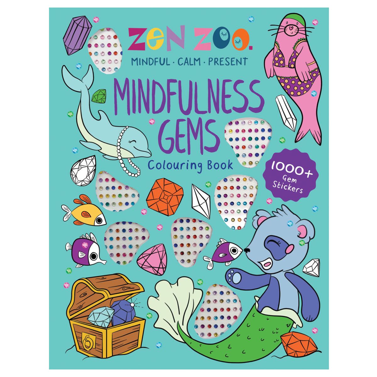 Zen Zoo Mindfulness Gems Colouring Book