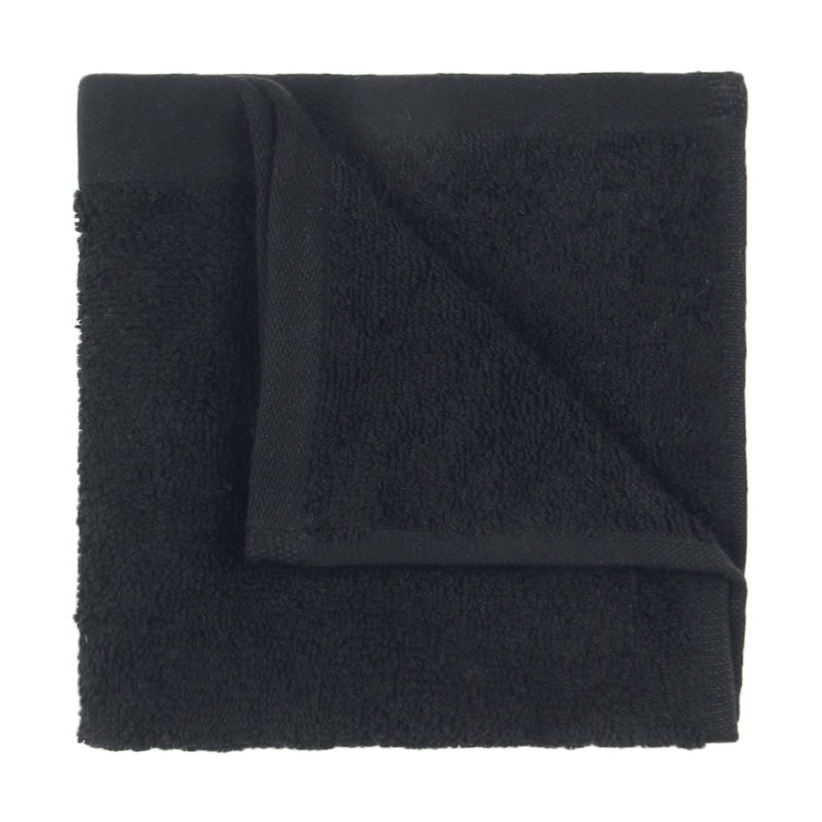 Malmo Cotton Face Washer - Black