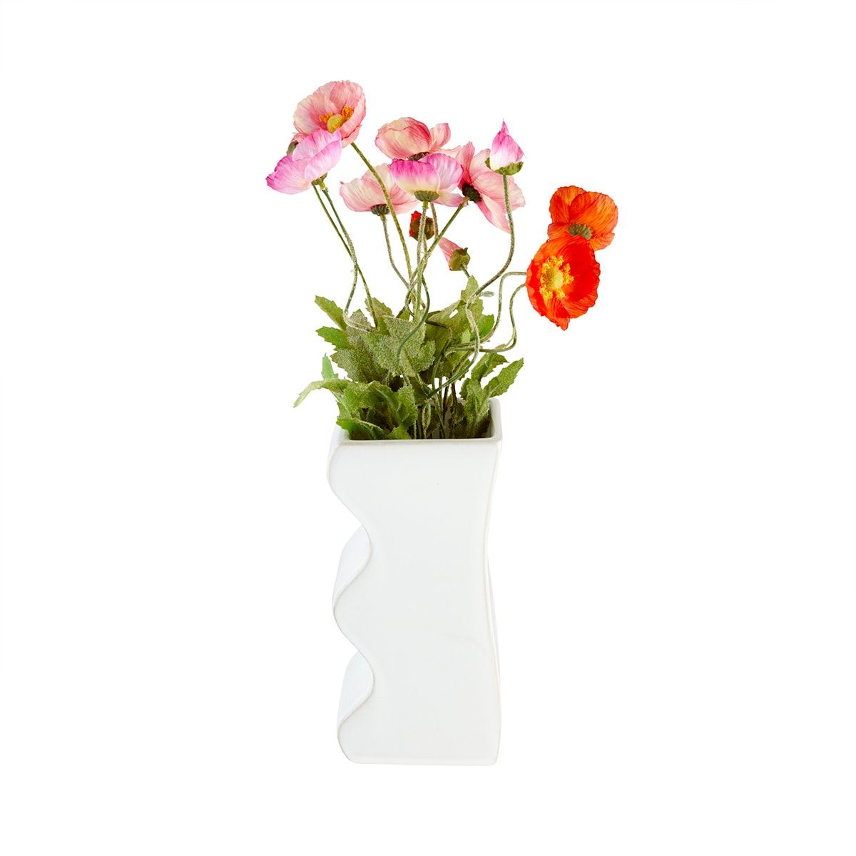 Artificial Poppies in Vase