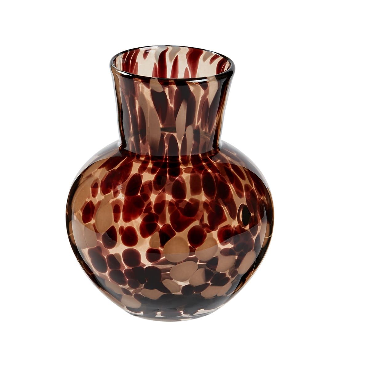 Tortoise Shell Fluted Vase