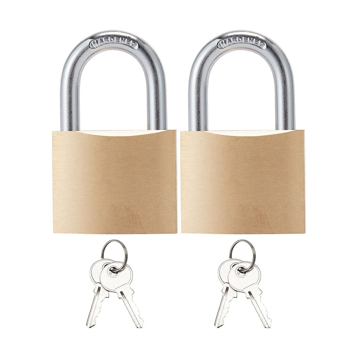 2 Pack 38mm Brass Padlock
