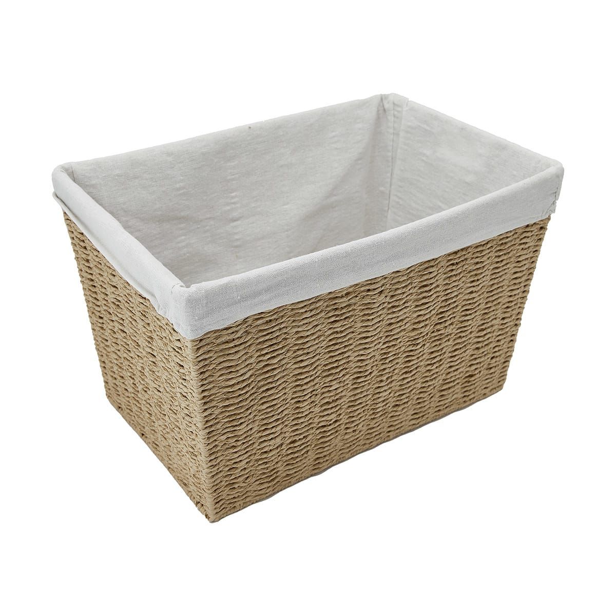 Paper Rope Basket with Liner - Large