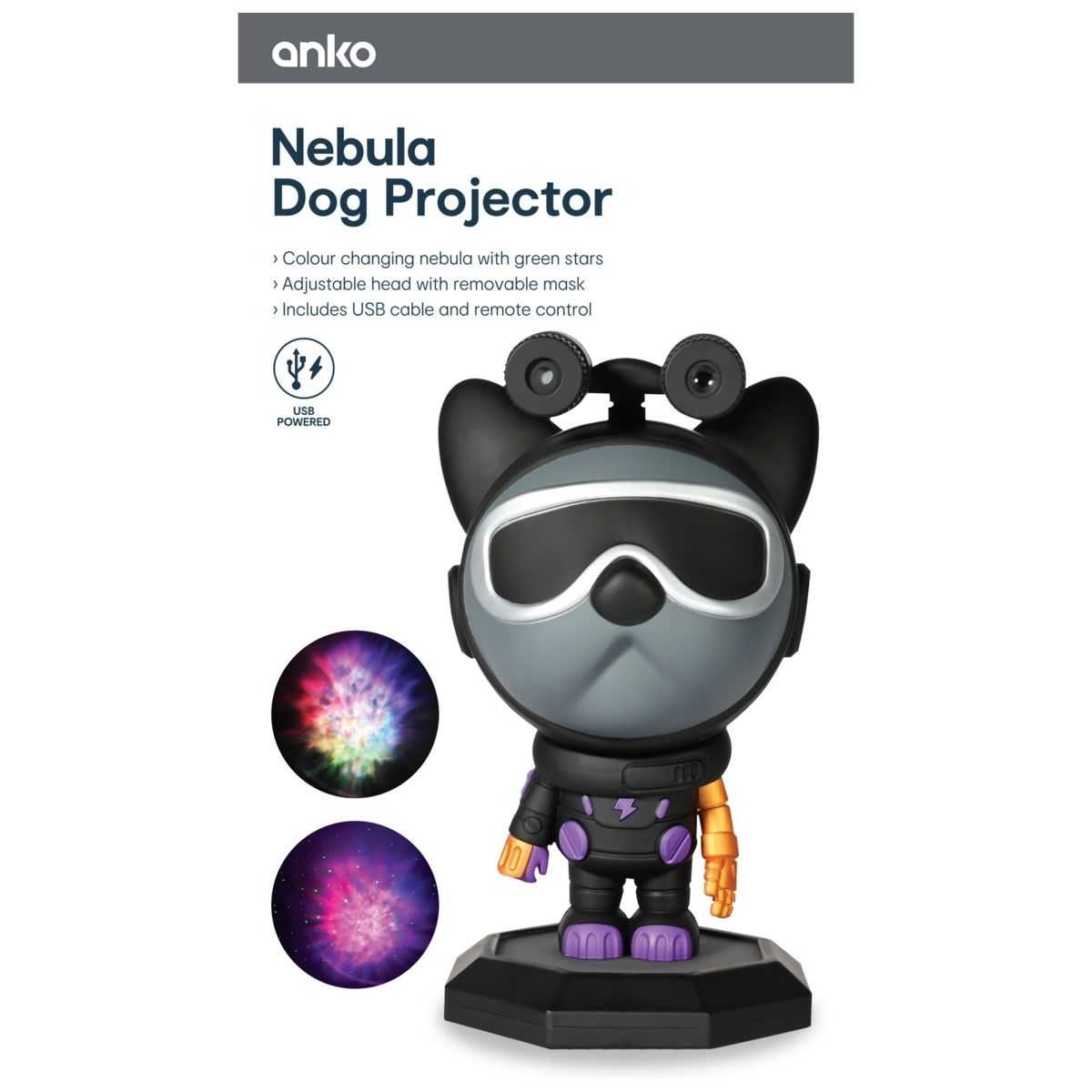 Nebula Dog Projector with Stars