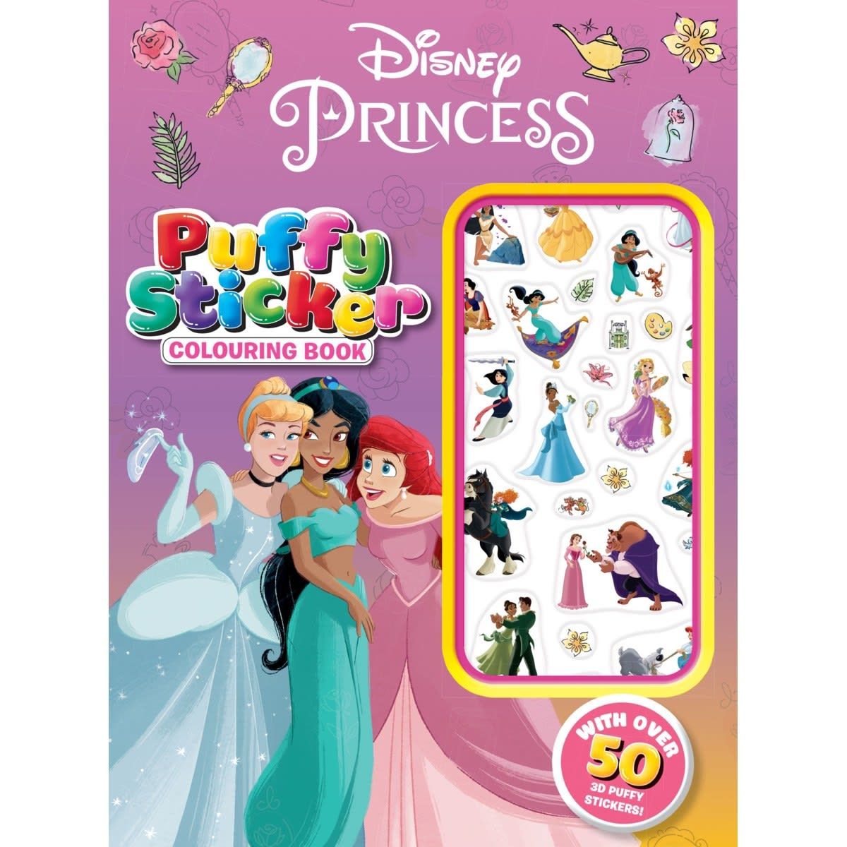 Disney Princess: Puffy Sticker Colouring Book