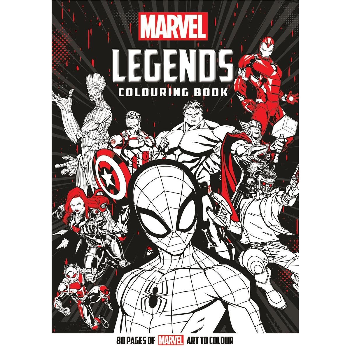 Marvel Legends Colouring Book