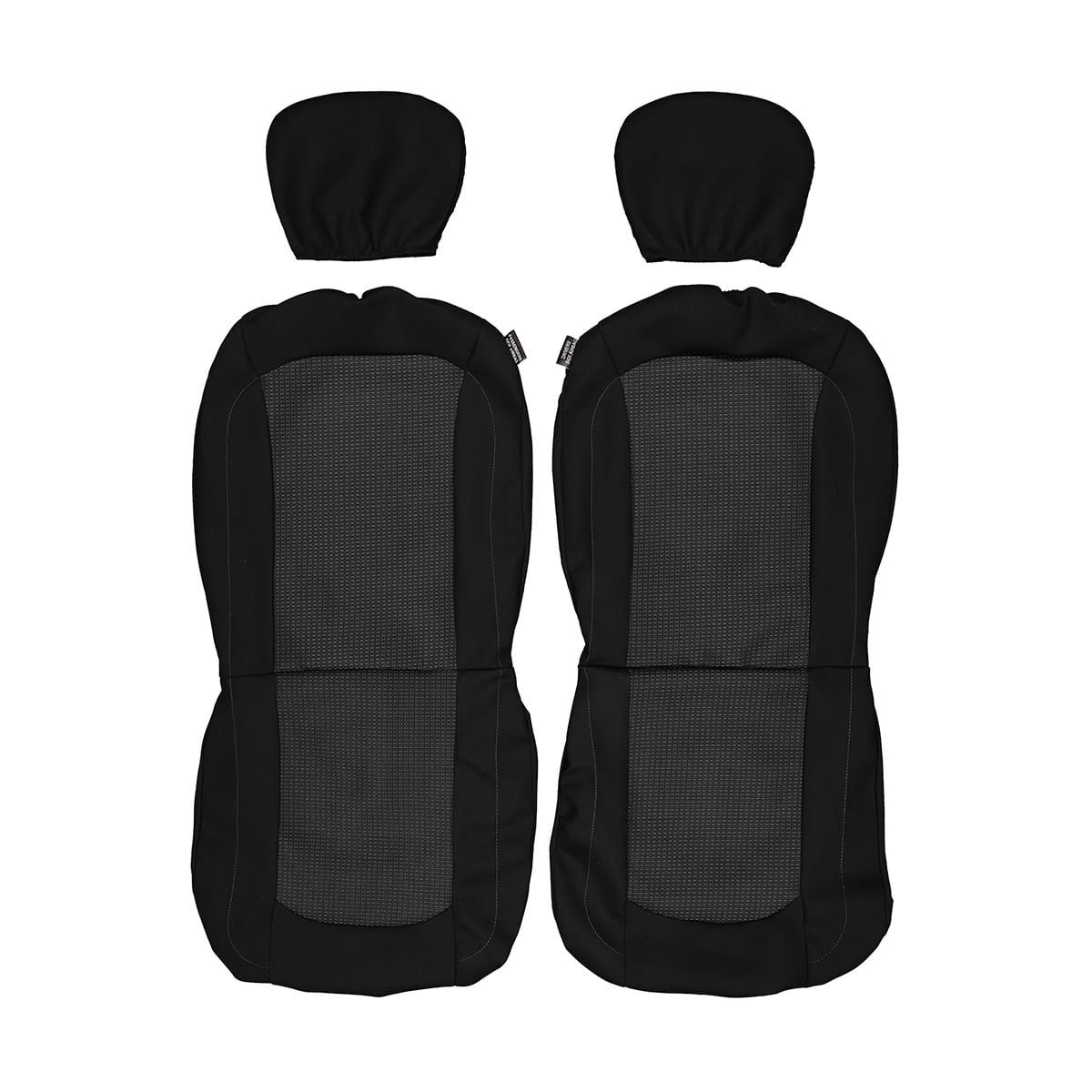 3 Pack Jacquard Seat Covers - Black