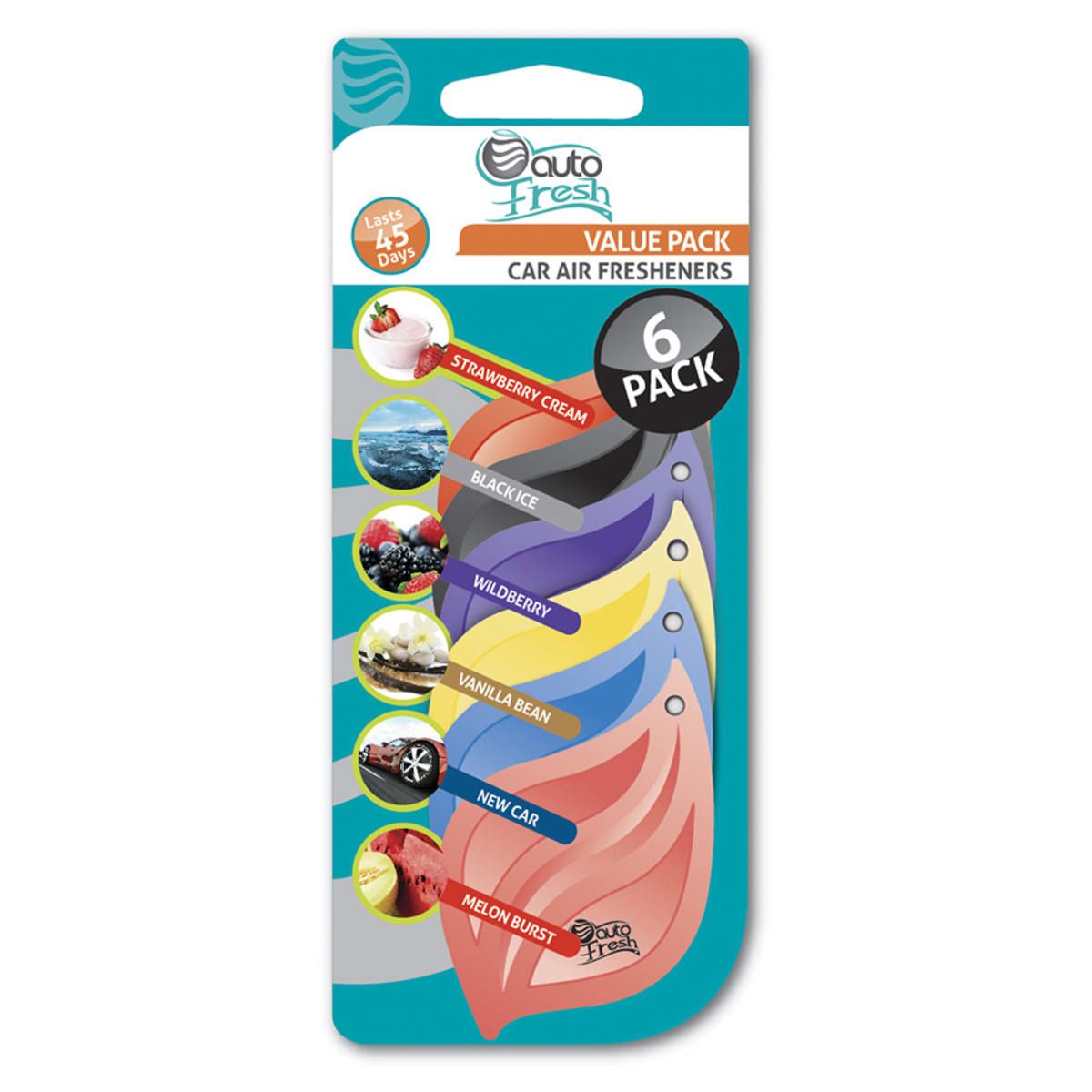 Autofresh Car Air Fresheners - Pack of 6
