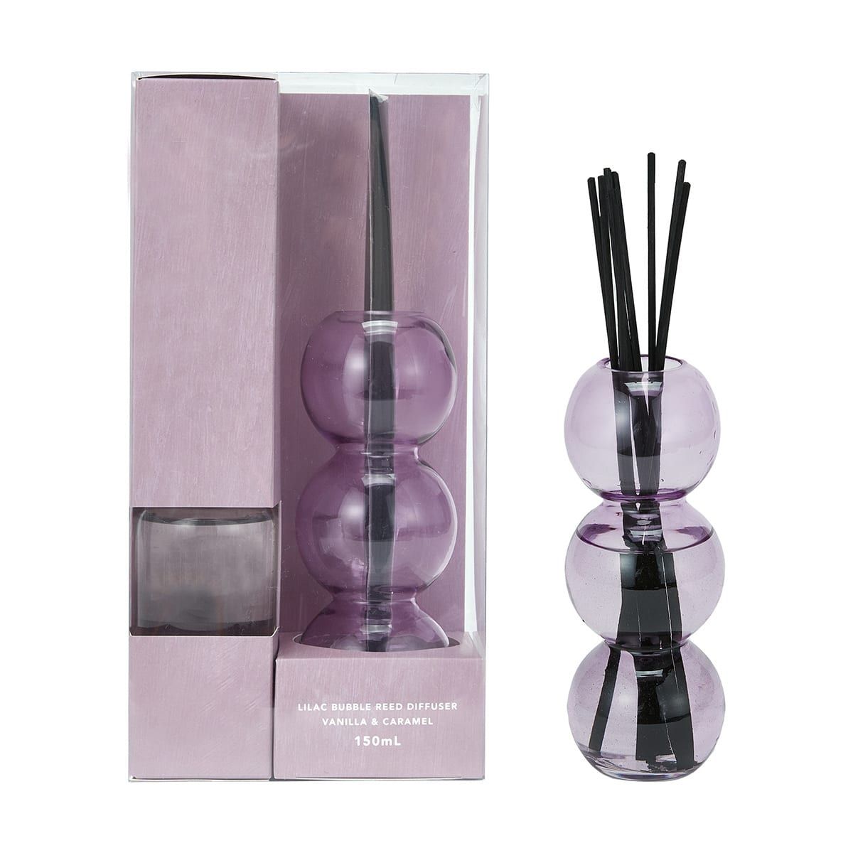 Lilac Bubble Vanilla and Caramel Reed Diffuser 150ml