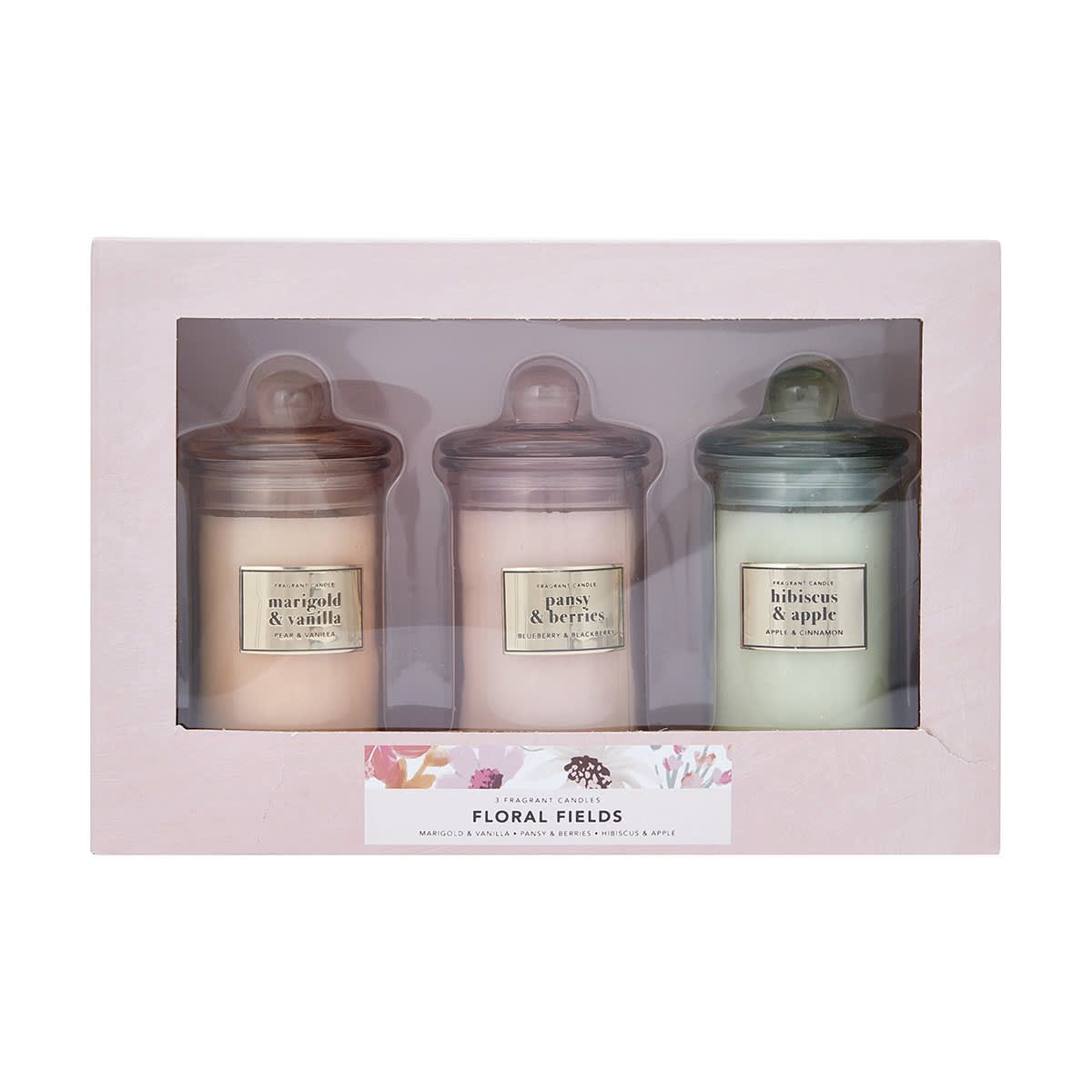 3 Pack Floral Fields Fragrant Candles