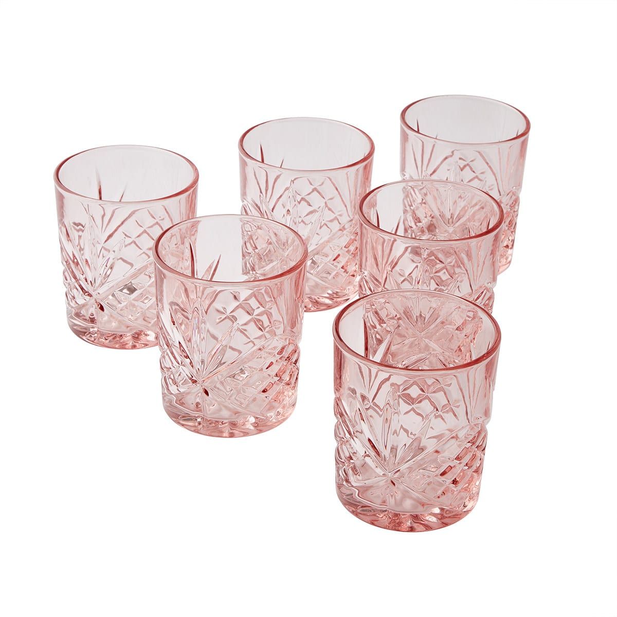 6 Pink Bond Tumblers