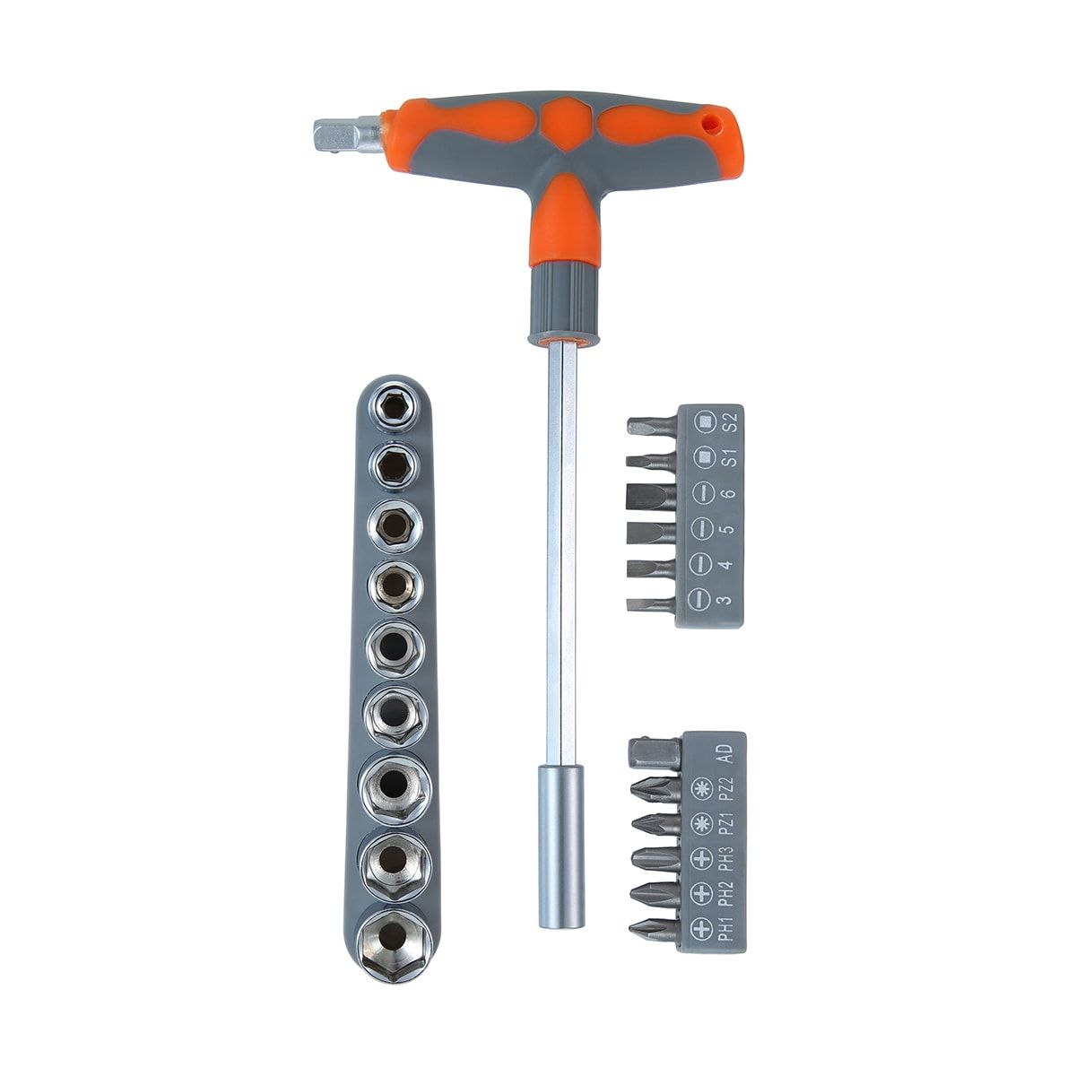 22-Piece T Handle Socket and Bit Set