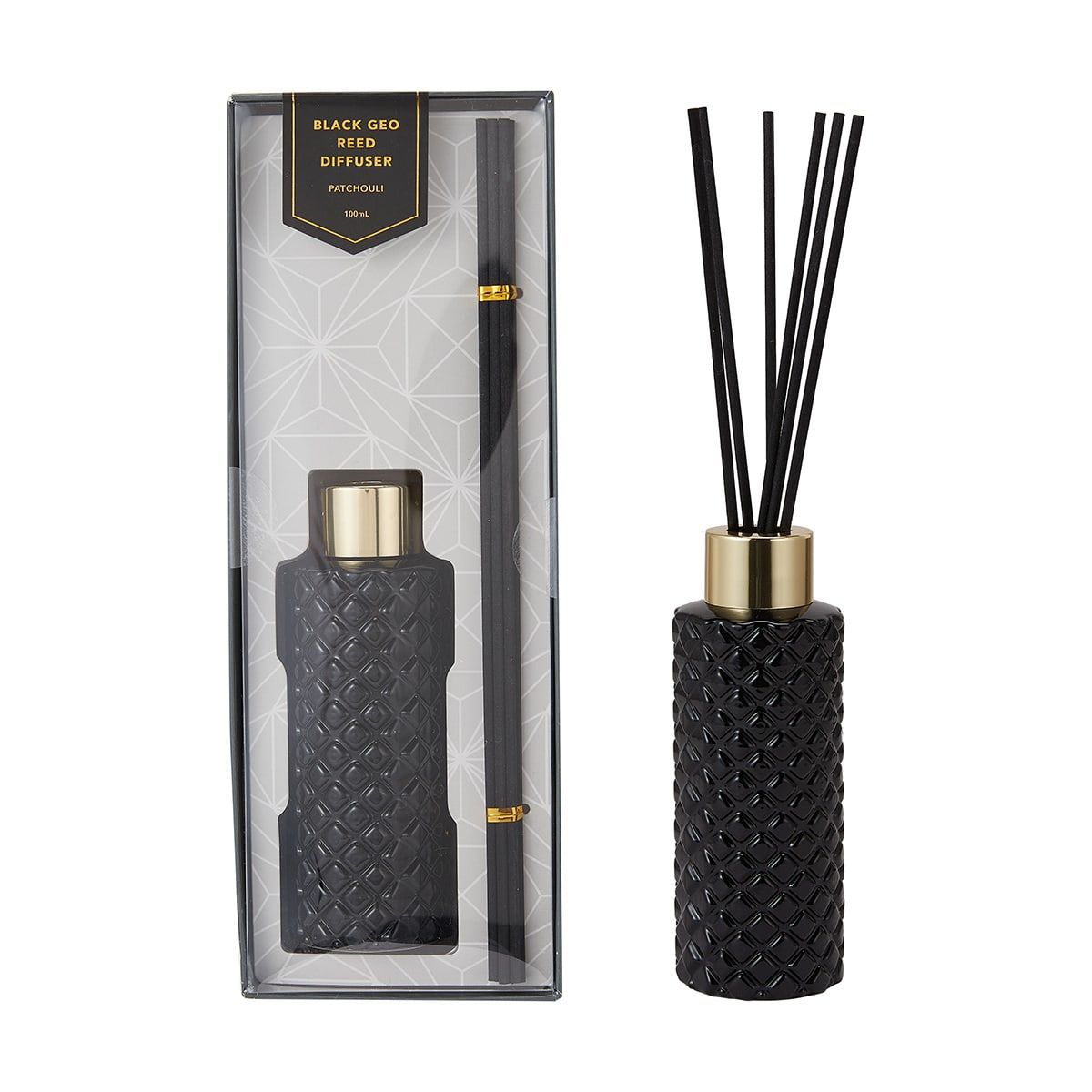 Black Geo Reed Diffuser 100ml