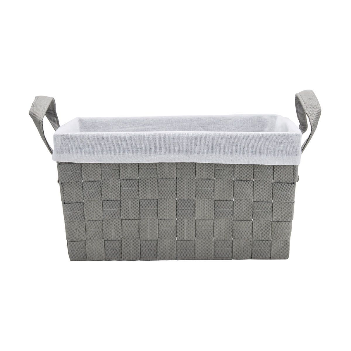 Woven Basket with Handles & Removable Liner Medium