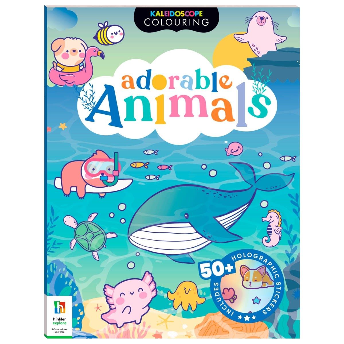 Kaleidoscope Colouring: Adorable Animals - Book