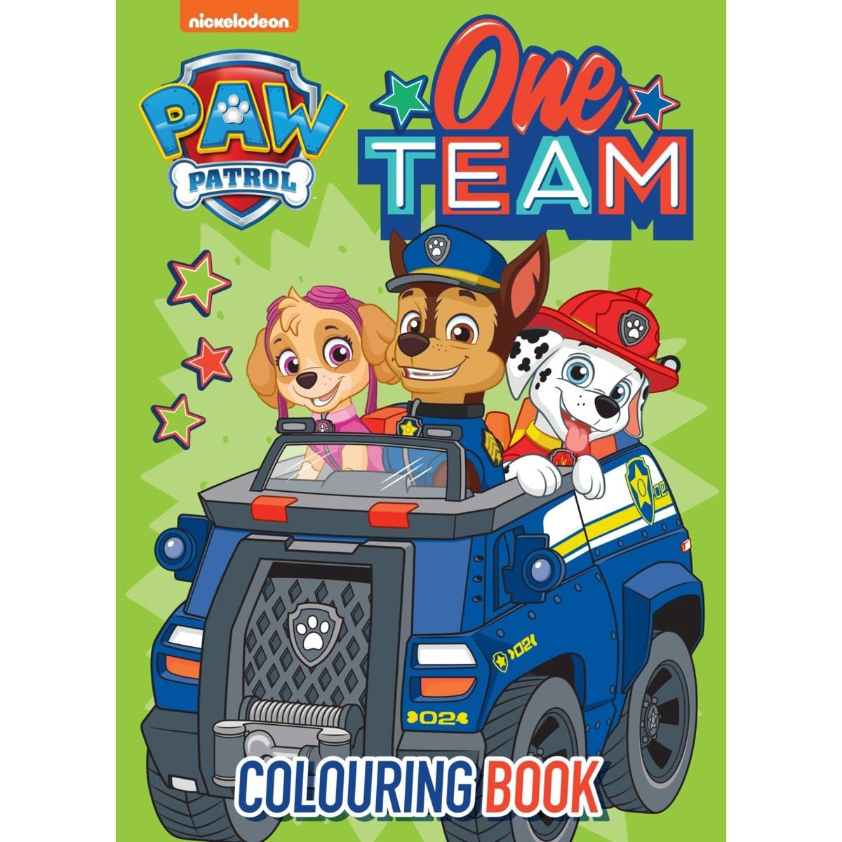 Nickelodeon PAW Patrol One Team Colouring Book