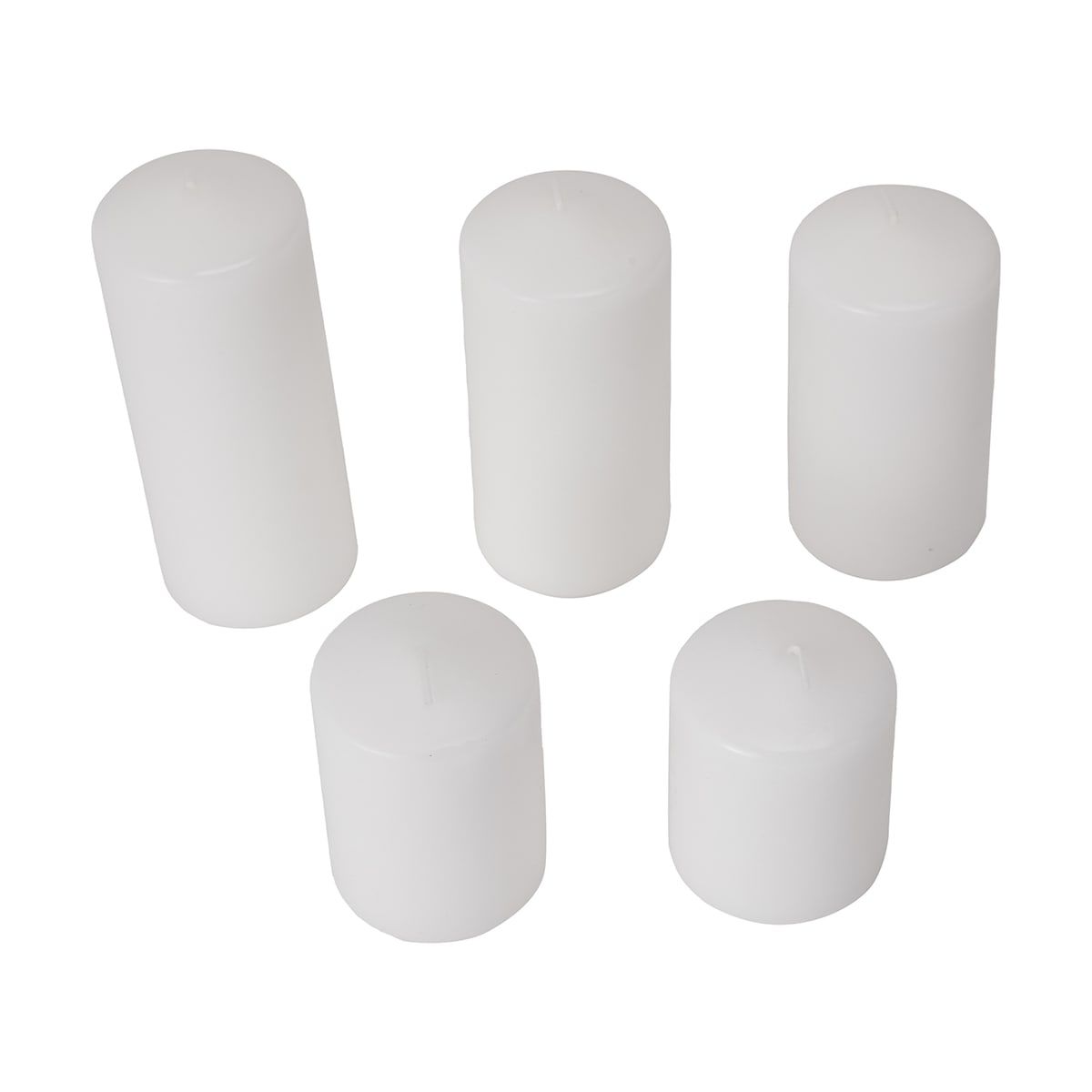 5 Pack Pillar Candles