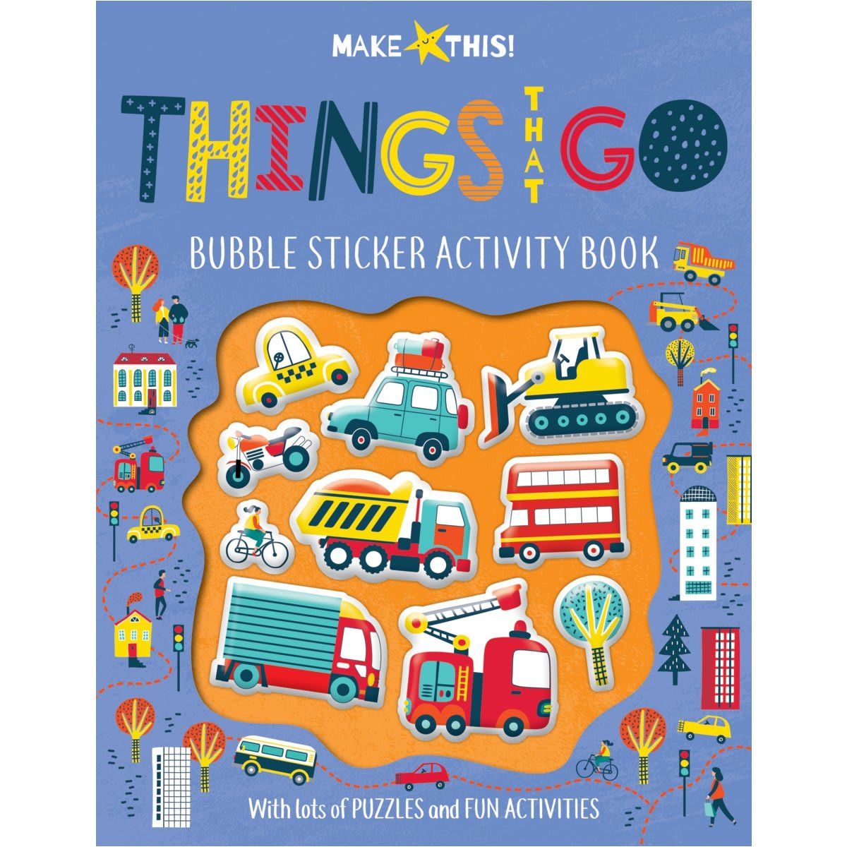 Make This! Things That Go Bubble Sticker Activity Book