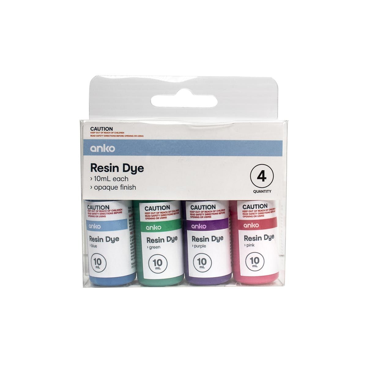 4 Pack Resin Dye - Bright