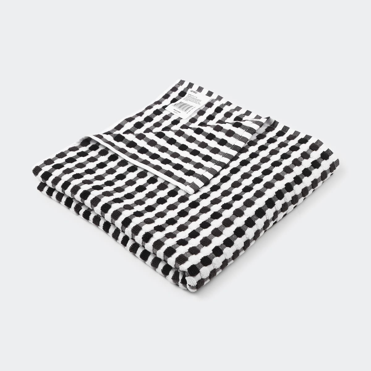 Monochrome Popcorn Bath Towel
