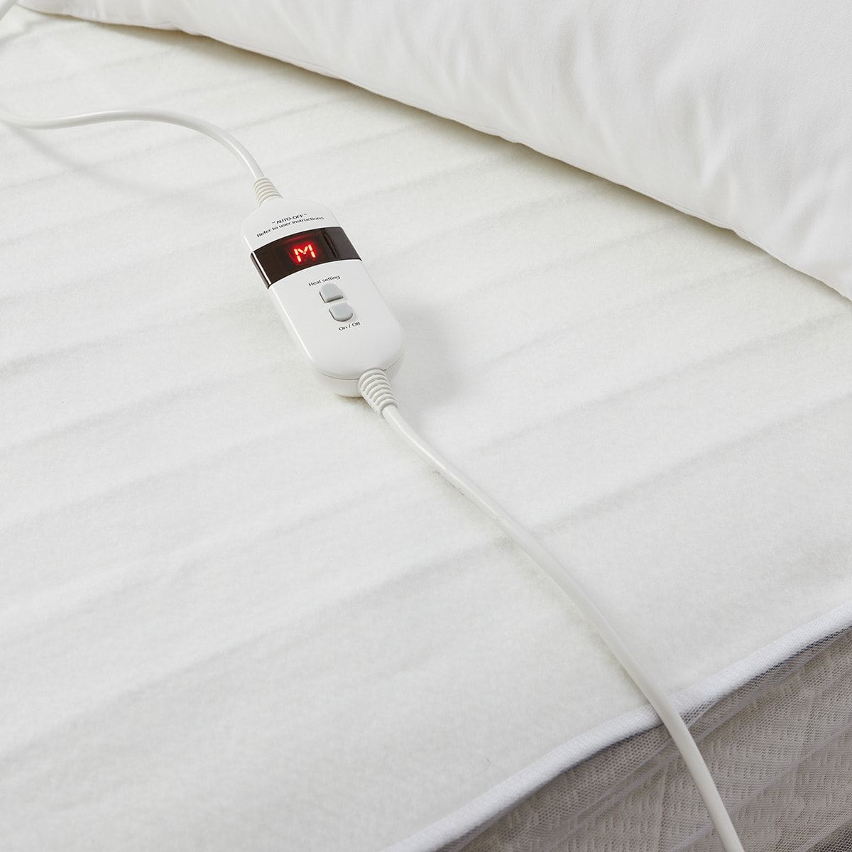 Fitted Electric Blanket - Single Bed, White